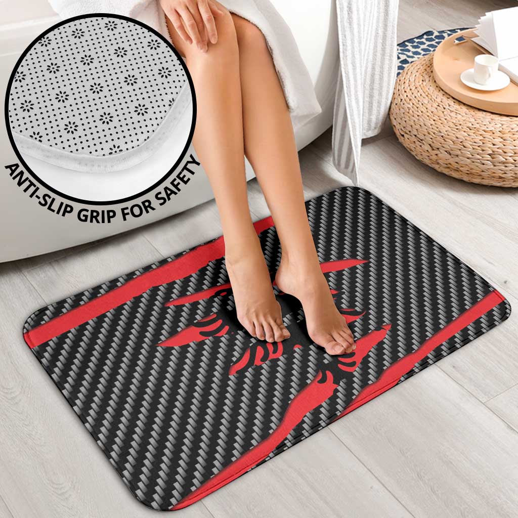Albania Beast Bathroom Set Ripped Flag Graphic - Wonder Print Shop