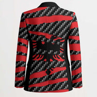Albania Beast Blazer Ripped Flag Graphic - Wonder Print Shop