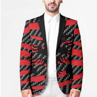 Albania Beast Blazer Ripped Flag Graphic - Wonder Print Shop