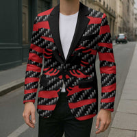 Albania Beast Blazer Ripped Flag Graphic - Wonder Print Shop