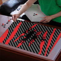 Albania Beast Puzzle Ripped Flag Graphic - Wonder Print Shop