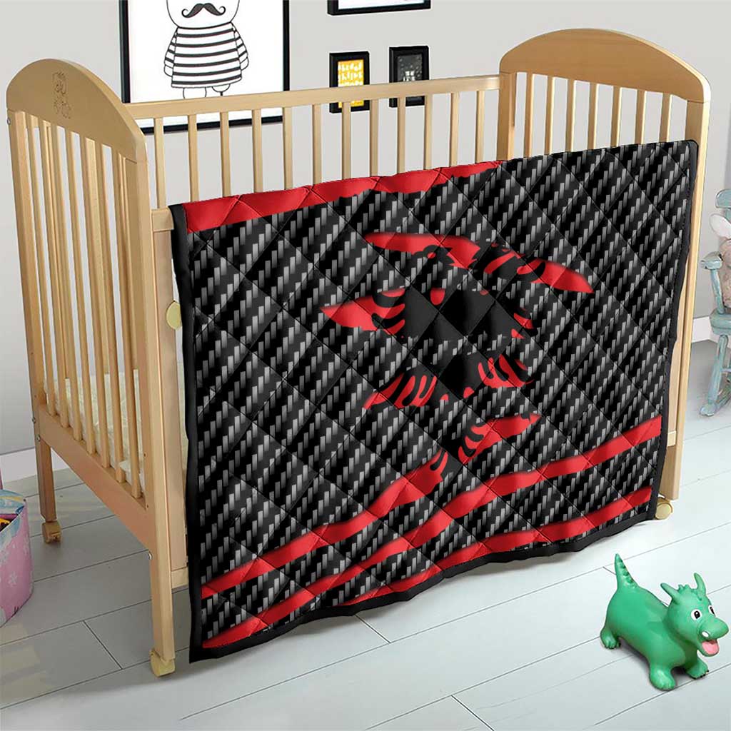 Albania Beast Quilt Ripped Flag Graphic - Wonder Print Shop