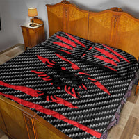 Albania Beast Quilt Bed Set Ripped Flag Graphic - Wonder Print Shop