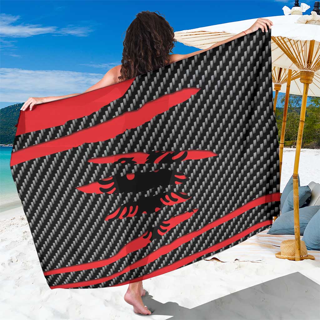 Albania Beast Sarong Ripped Flag Graphic - Wonder Print Shop