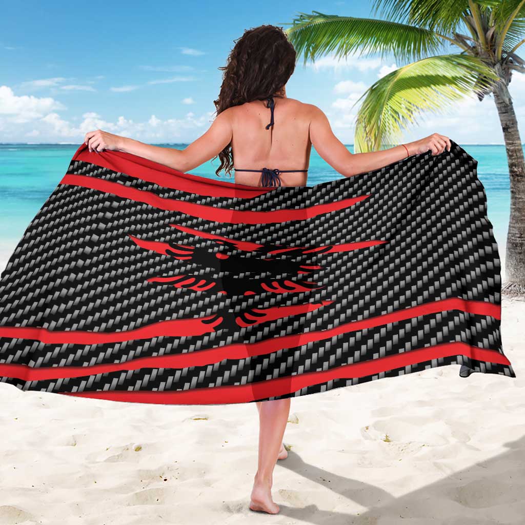 Albania Beast Sarong Ripped Flag Graphic - Wonder Print Shop