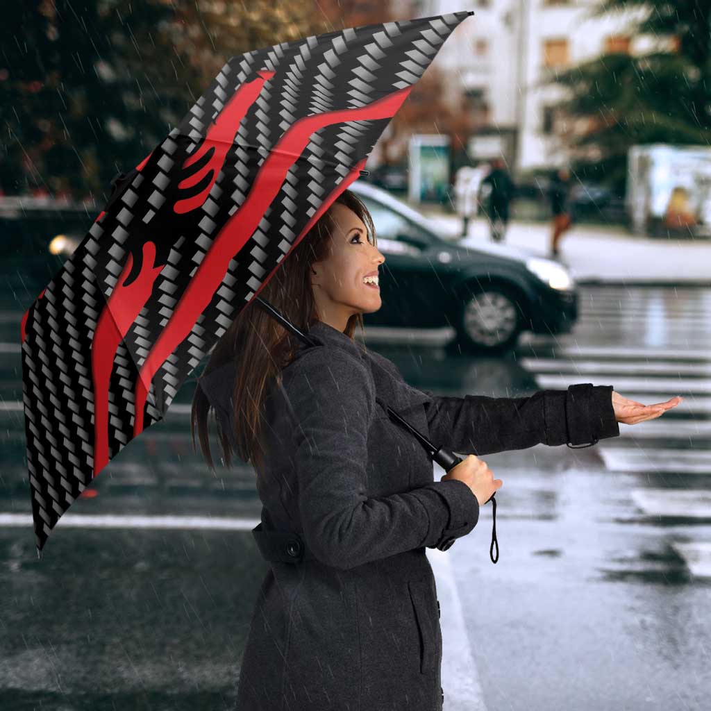 Albania Beast Umbrella Ripped Flag Graphic - Wonder Print Shop
