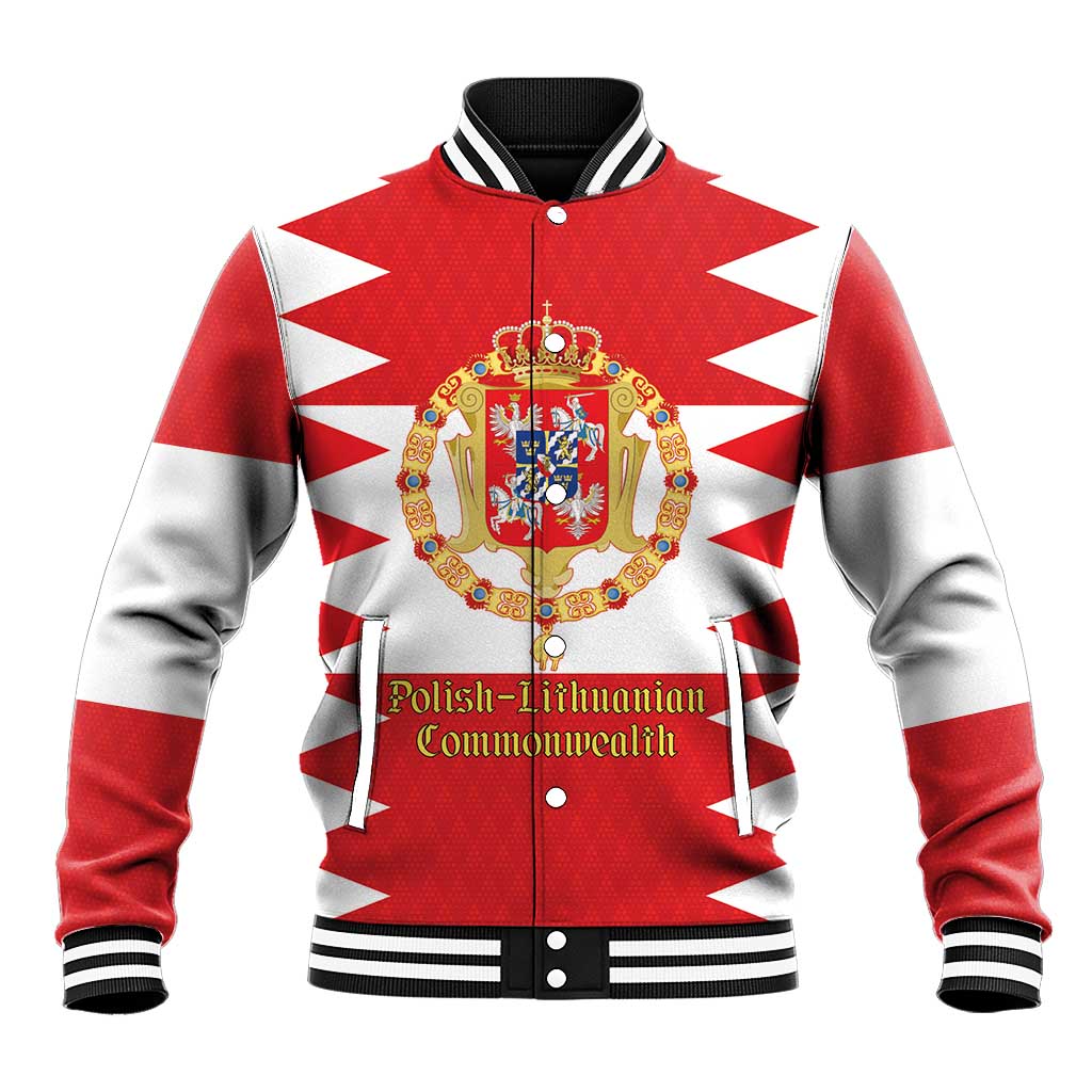Personalized Polish-Lithuanian Commonwealth Baseball Jacket Royal Coat Of Arms Style
