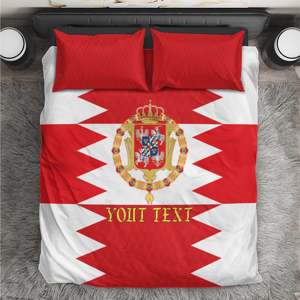 Personalized Polish-Lithuanian Commonwealth Bedding Set Royal Coat Of Arms Style