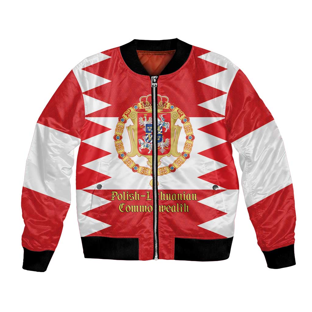Personalized Polish-Lithuanian Commonwealth Bomber Jacket Royal Coat Of Arms Style