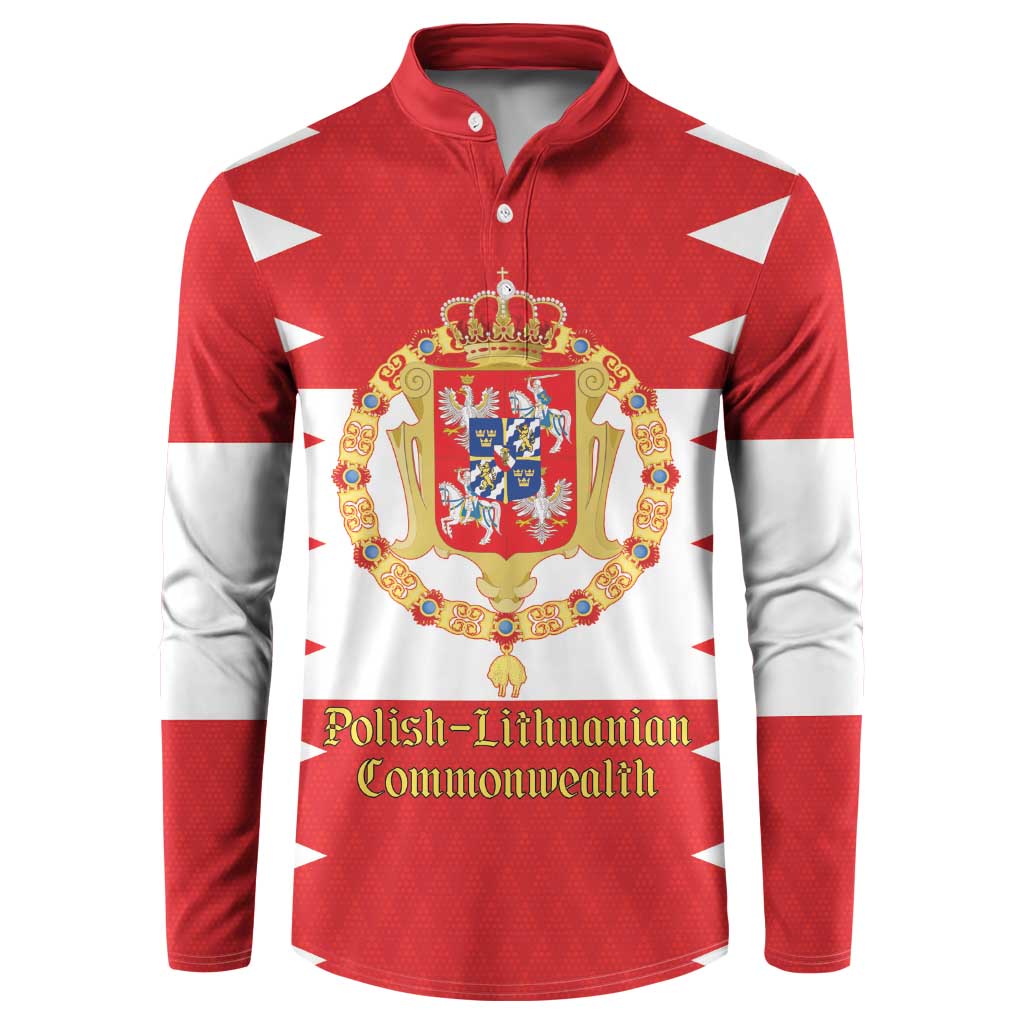 Personalized Polish-Lithuanian Commonwealth Button Sweatshirt Royal Coat Of Arms Style