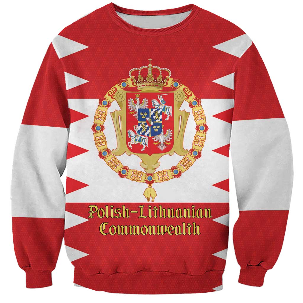 Personalized Polish-Lithuanian Commonwealth Sweatshirt Royal Coat Of Arms Style