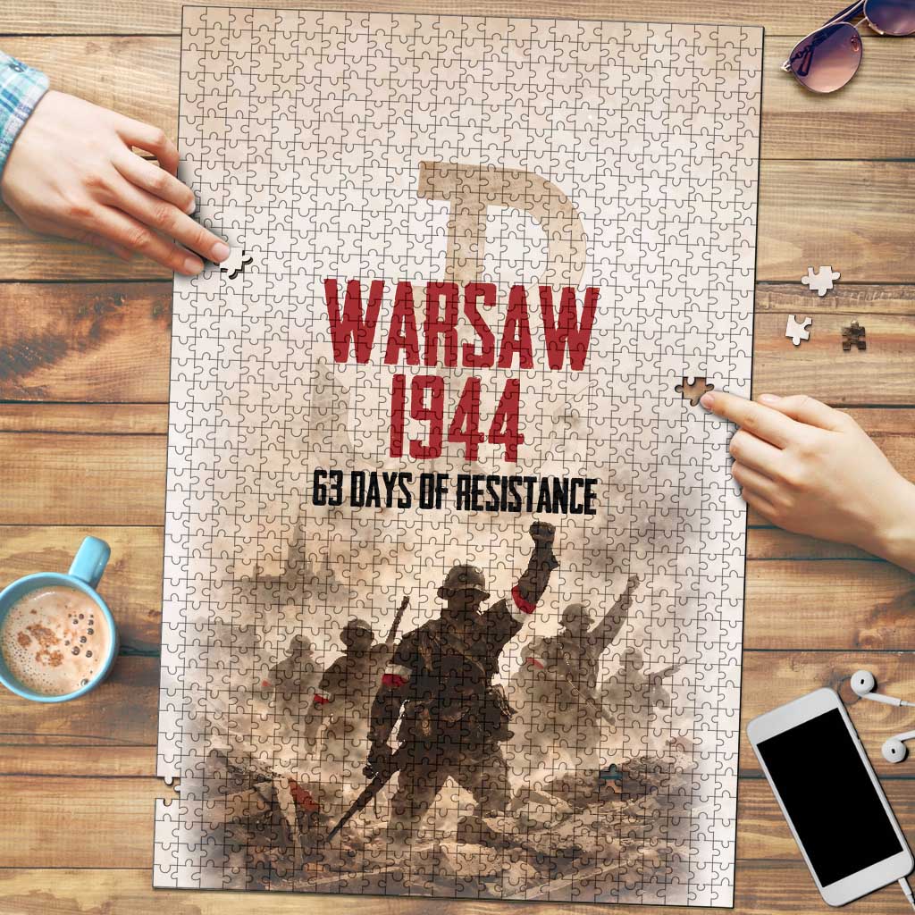Polish Kotwica Warsaw Uprising 1944 Puzzle 63 Days of Resistance WWII