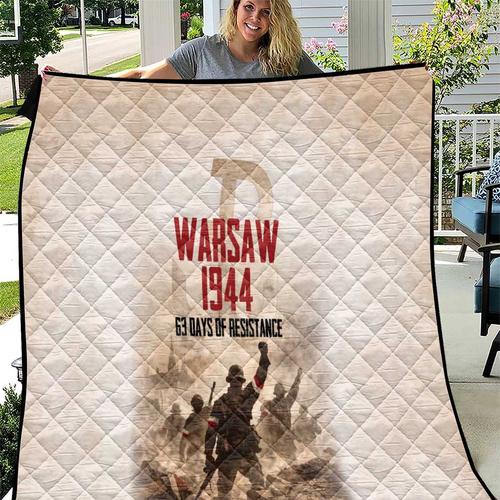 Polish Kotwica Warsaw Uprising 1944 Quilt 63 Days of Resistance WWII