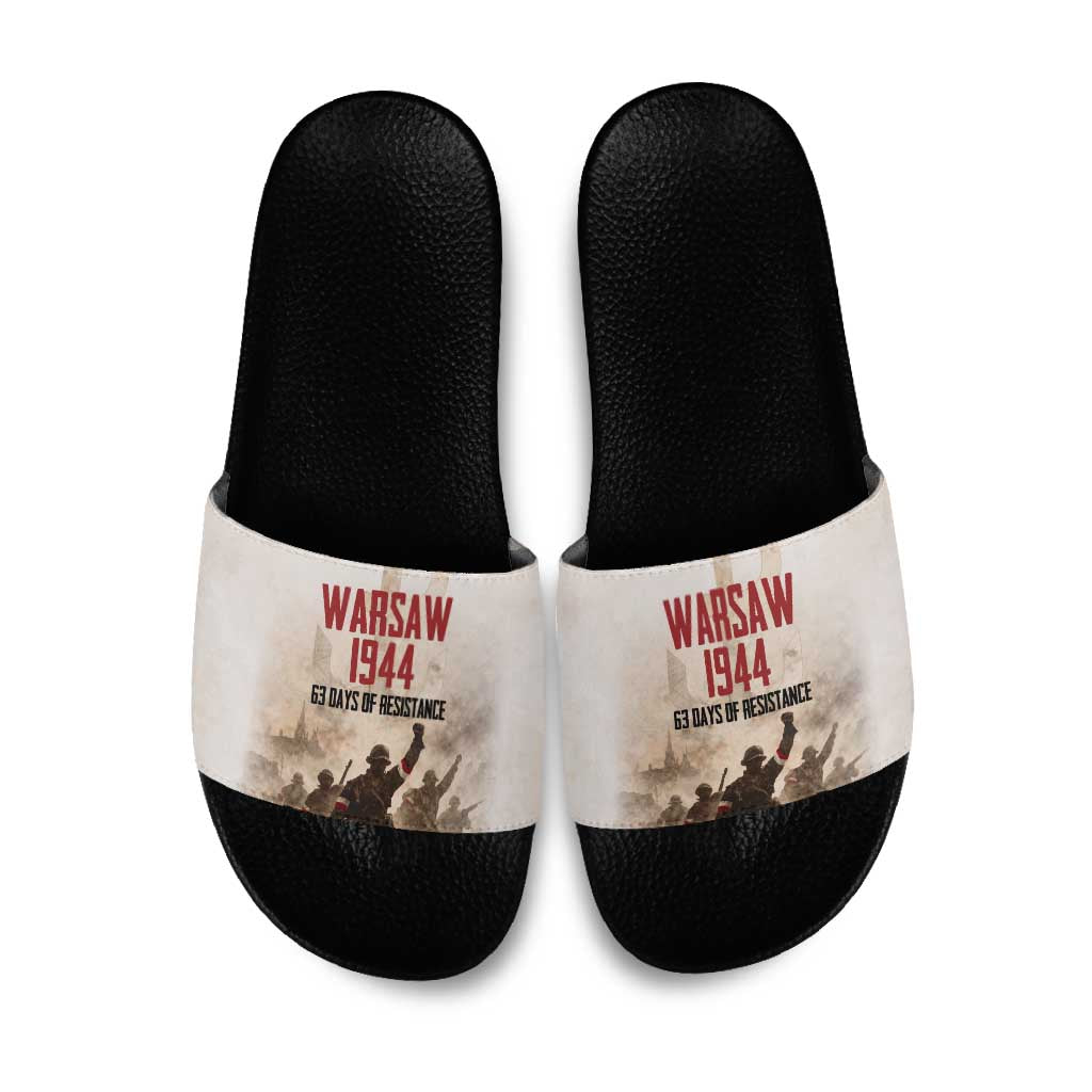 Polish Kotwica Warsaw Uprising 1944 Slide Sandals 63 Days of Resistance WWII