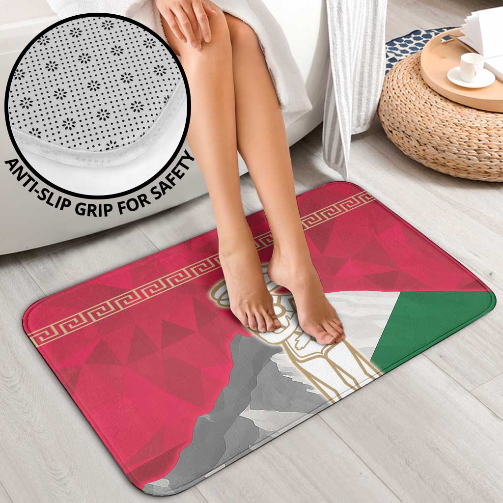 Italy Abruzzo Bathroom Set Emblem With Flag Style - Wonder Print Shop