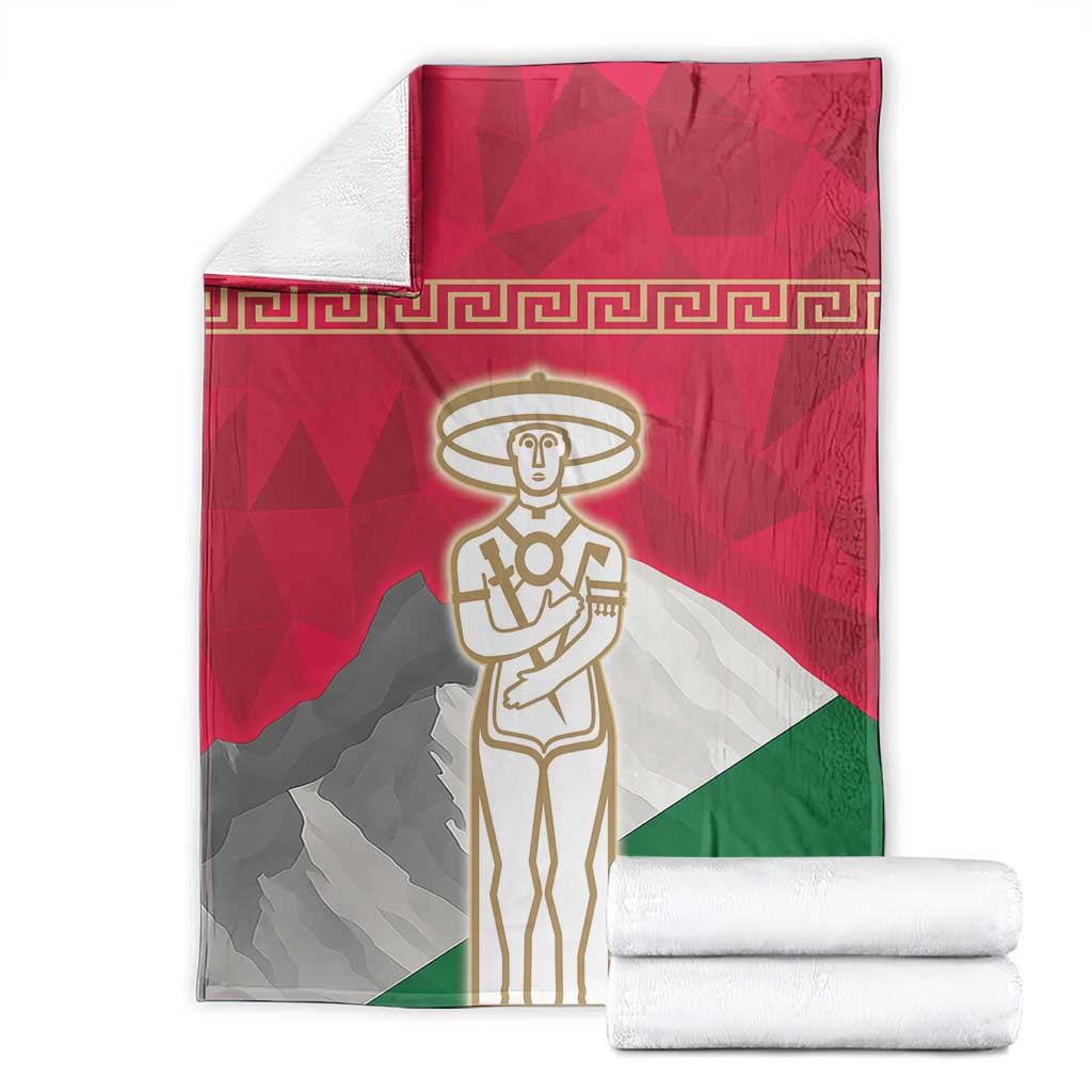 Italy Abruzzo Blanket Emblem With Flag Style - Wonder Print Shop