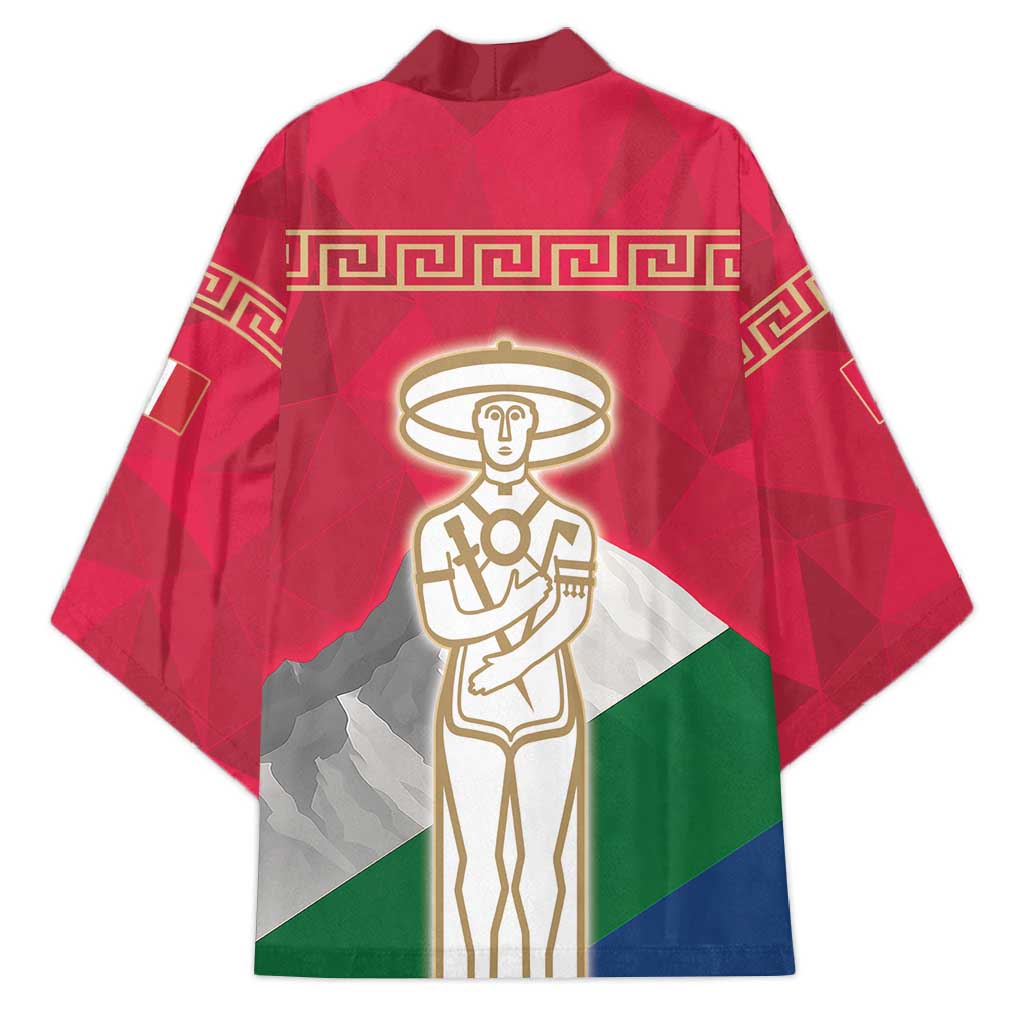 Italy Abruzzo Kimono Emblem With Flag Style - Wonder Print Shop