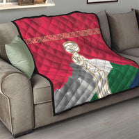 Italy Abruzzo Quilt Emblem With Flag Style - Wonder Print Shop