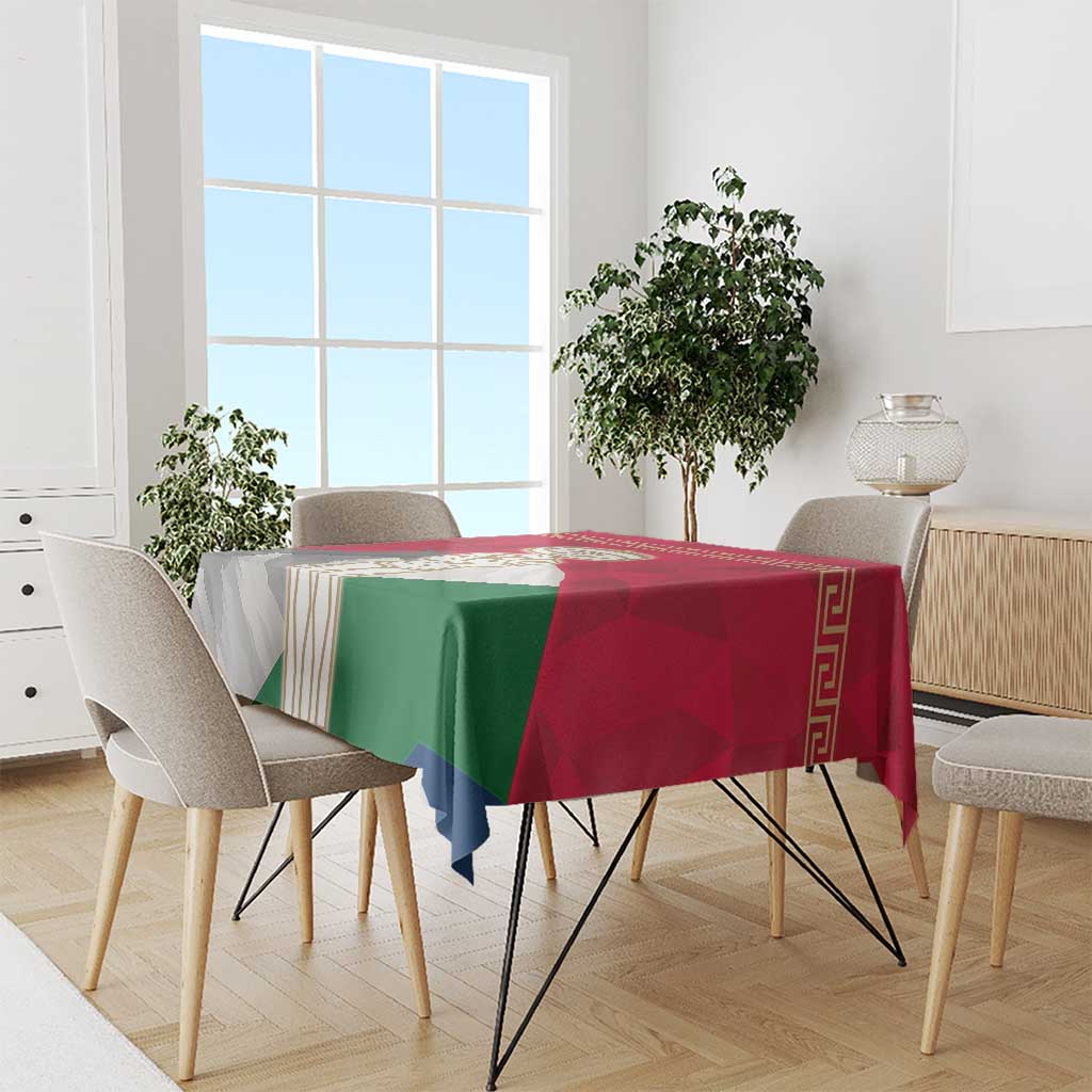 Italy Abruzzo Tablecloth Emblem With Flag Style - Wonder Print Shop