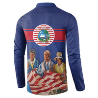 Liberia Flag Day Button Sweatshirt Lone Star Heritage Pride