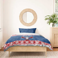 Personalized Serbia Christmas Eagle Bedding Set Srecan Bozic Tee - Wonder Print Shop