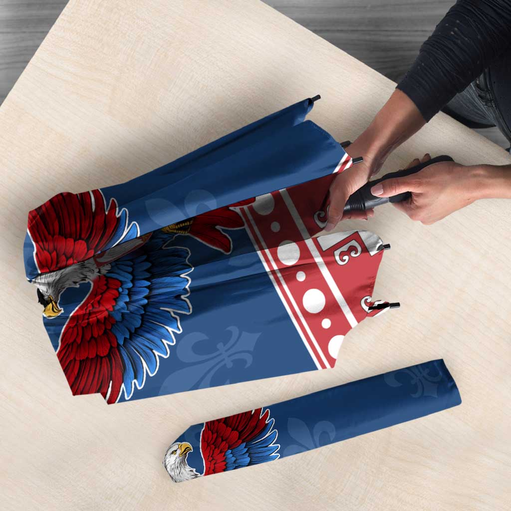 Personalized Serbia Christmas Eagle Umbrella Srecan Bozic Tee - Wonder Print Shop