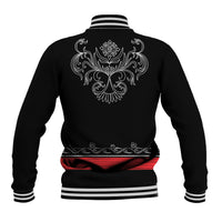 Mexico Dia de los Muertos Baseball Jacket Mexican Mariachi Skeleton Style