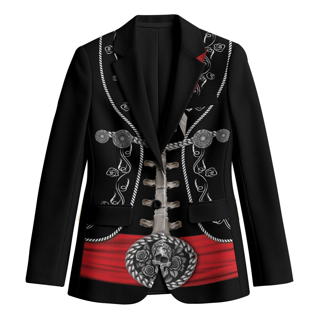 Mexico Dia de los Muertos Blazer Mexican Mariachi Skeleton Style