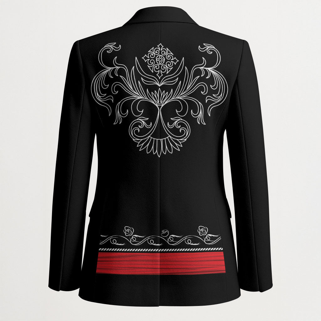 Mexico Dia de los Muertos Blazer Mexican Mariachi Skeleton Style