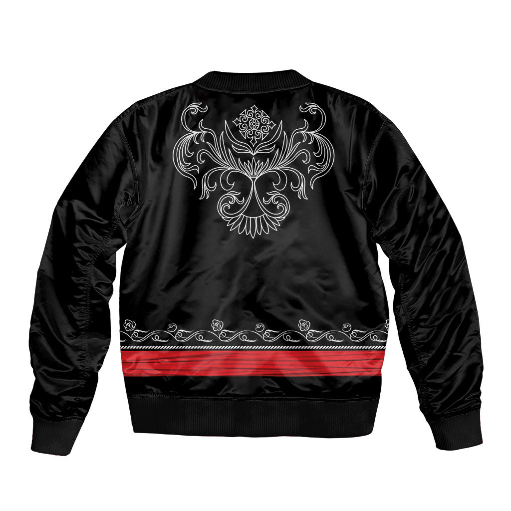 Mexico Dia de los Muertos Bomber Jacket Mexican Mariachi Skeleton Style