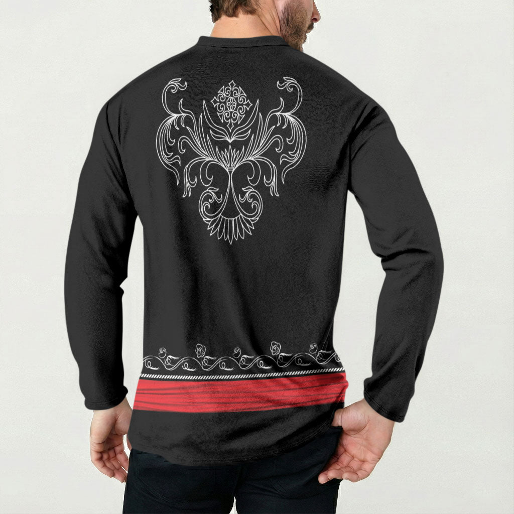Mexico Dia de los Muertos Button Sweatshirt Mexican Mariachi Skeleton Style