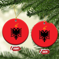 Albania Ceramic Ornament Flag Color Inspiration
