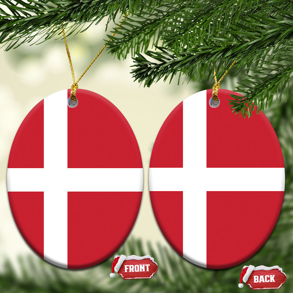 Denmark Ceramic Ornament Flag Color Inspiration