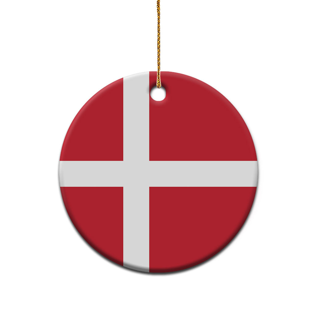 Denmark Ceramic Ornament Flag Color Inspiration