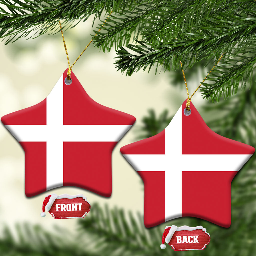 Denmark Ceramic Ornament Flag Color Inspiration