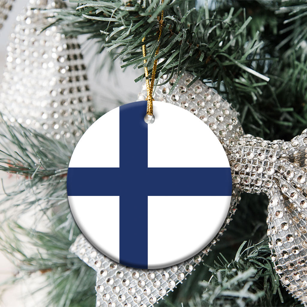 Finland Ceramic Ornament Flag Color Inspiration