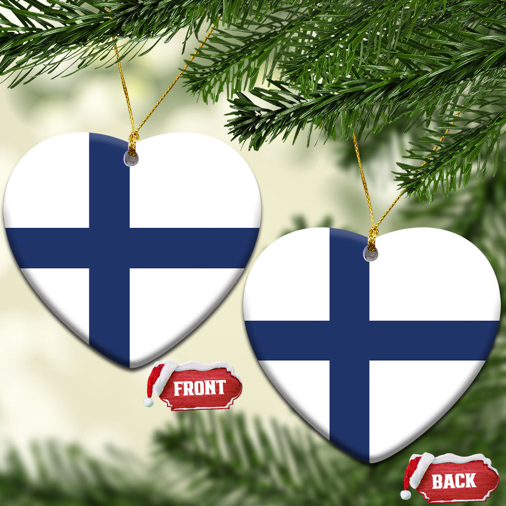 Finland Ceramic Ornament Flag Color Inspiration