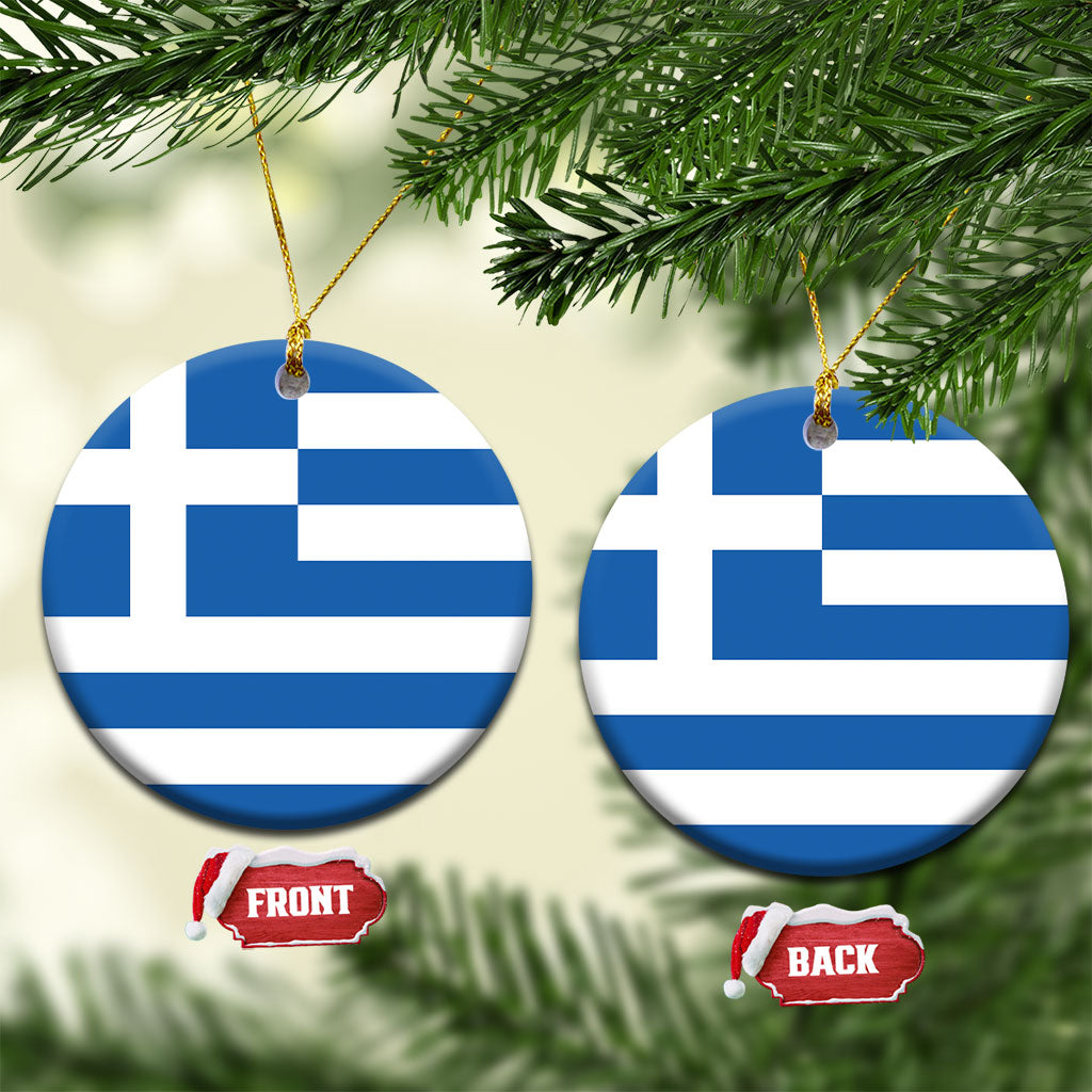 Greece Ceramic Ornament Flag Color Inspiration