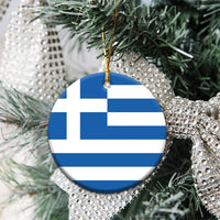Greece Ceramic Ornament Flag Color Inspiration