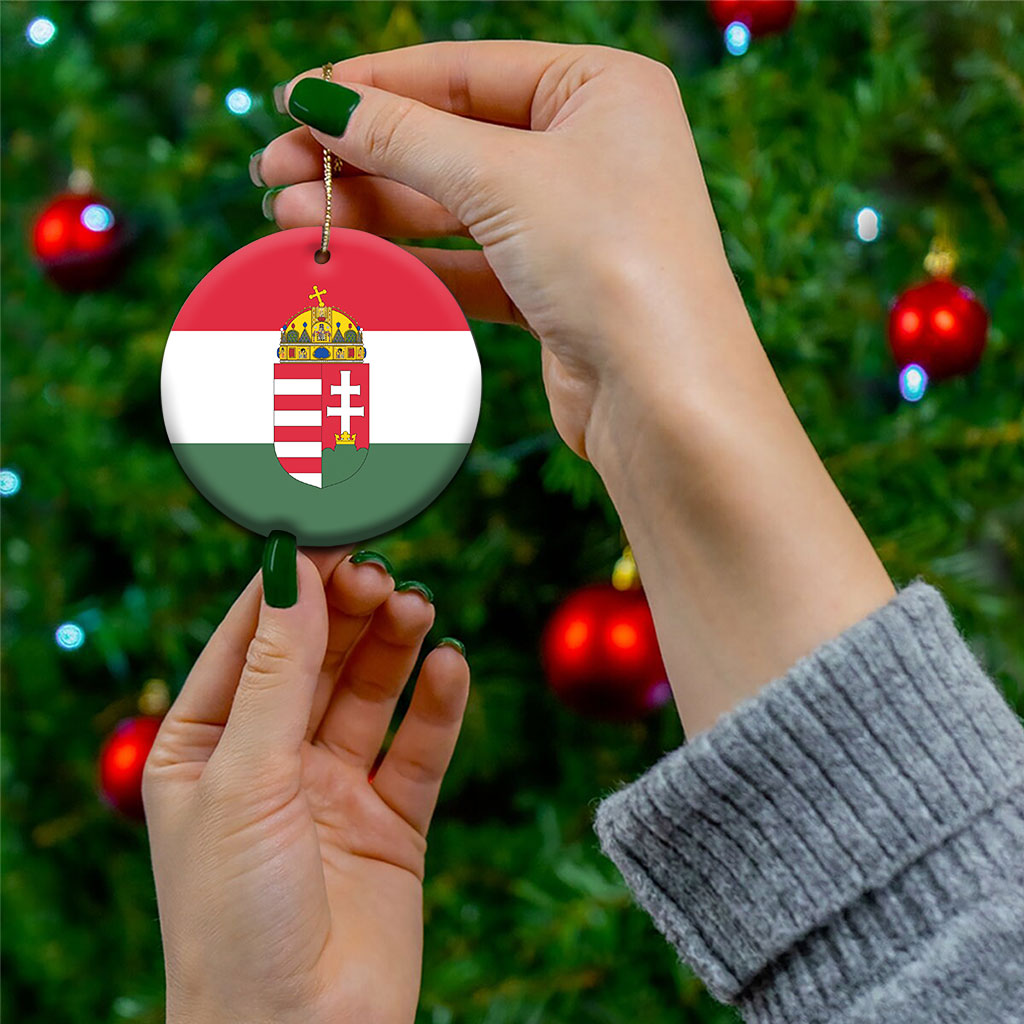 Hungary Ceramic Ornament Flag Color Inspiration