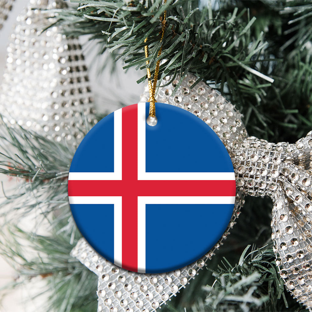 Iceland Ceramic Ornament Flag Color Inspiration