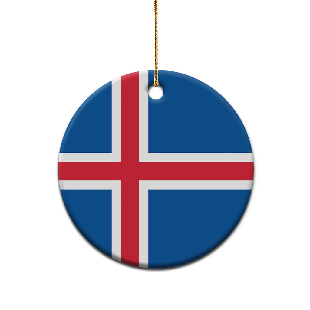 Iceland Ceramic Ornament Flag Color Inspiration