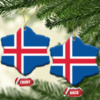 Iceland Ceramic Ornament Flag Color Inspiration