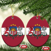 Latvia Ceramic Ornament Flag Color Inspiration