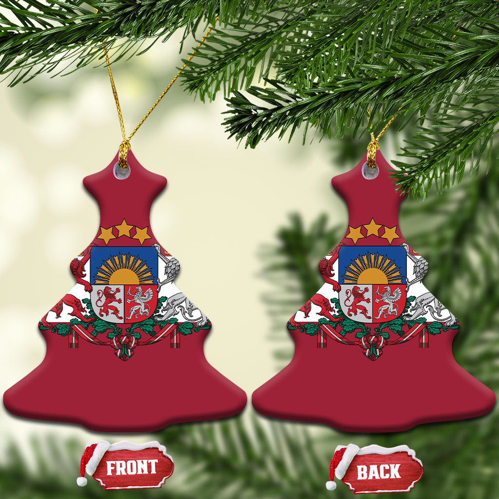 Latvia Ceramic Ornament Flag Color Inspiration