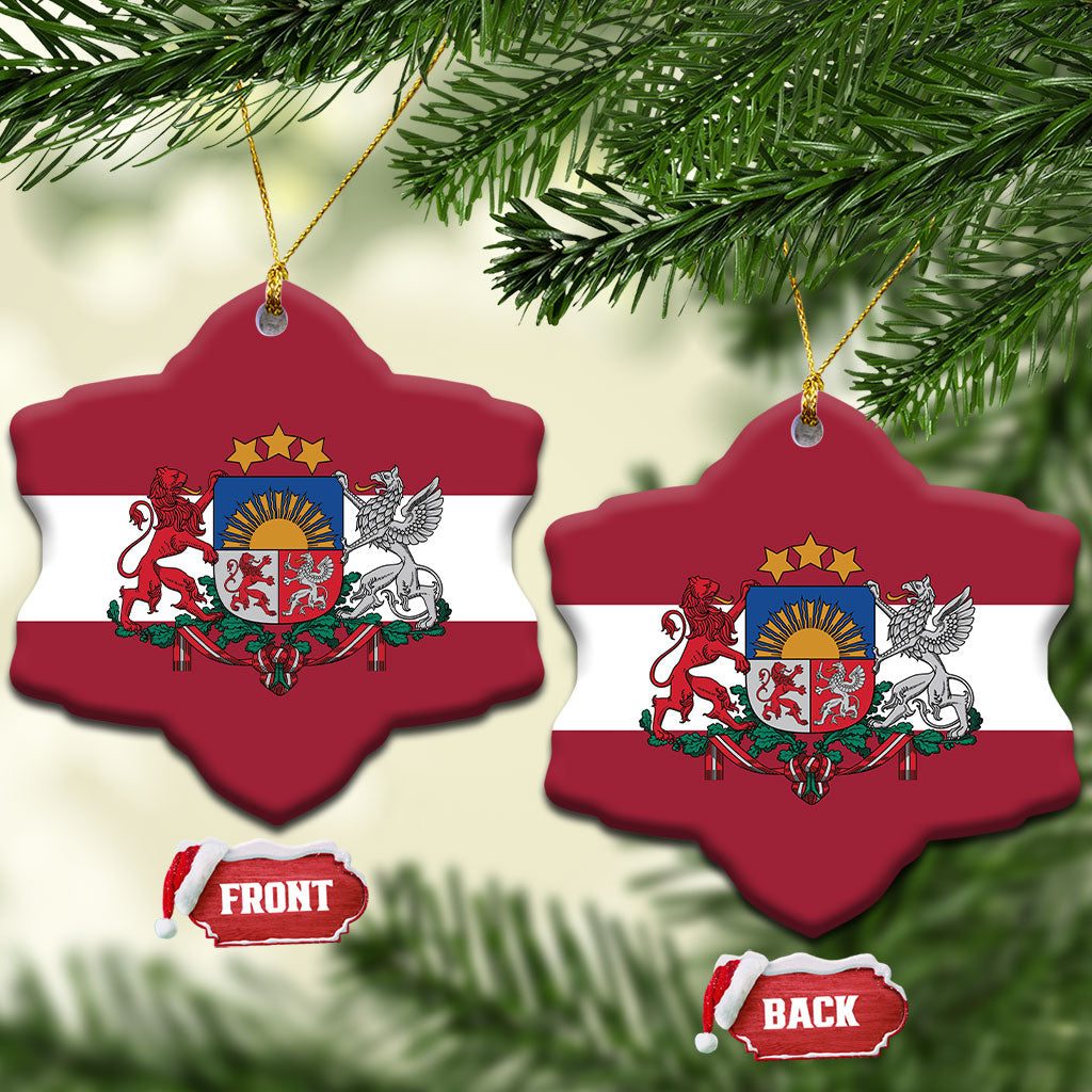 Latvia Ceramic Ornament Flag Color Inspiration