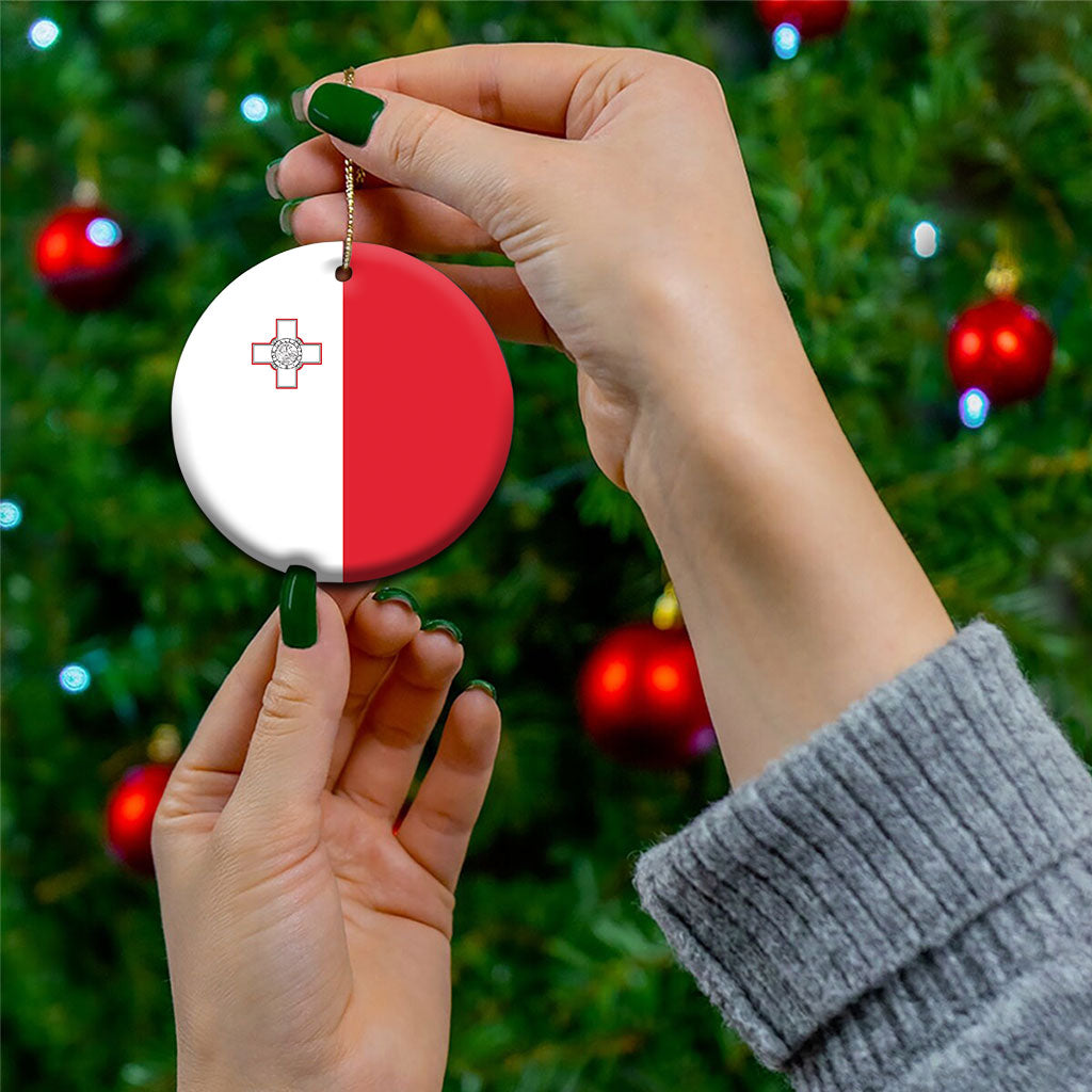 Malta Ceramic Ornament Flag Color Inspiration