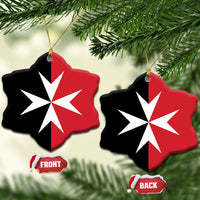 Maltese Cross Ceramic Ornament Flag Color Inspiration