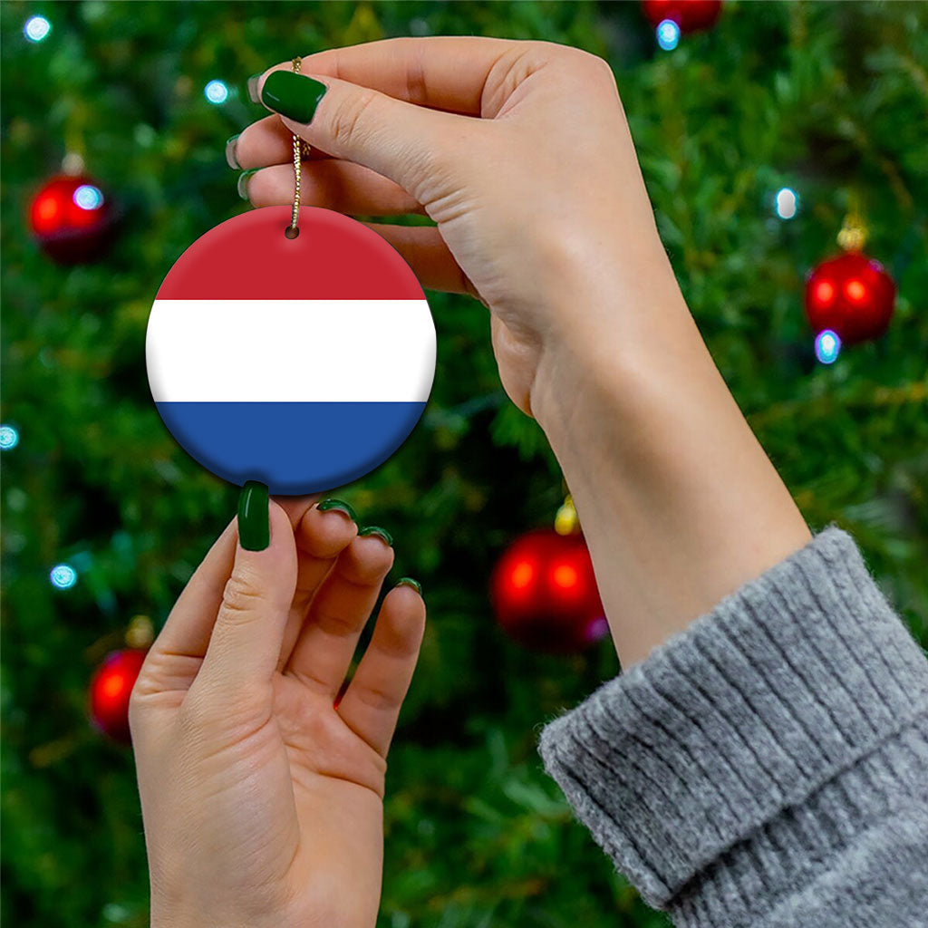Netherlands Ceramic Ornament Flag Color Inspiration