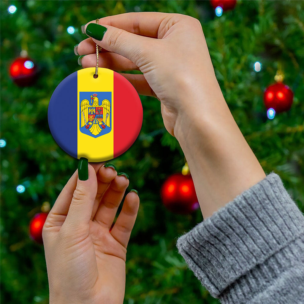 Romania Ceramic Ornament Flag Color Inspiration